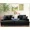 Black, variant on Welzona 87" Corduroy Sofa, Modern 3-Seater Couch with 2 Throw Pillows, Tool-Free Assembly, Off White