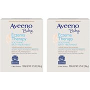 Angle View: Aveeno baby soothing bath treatment packets eczema therapy, 5 count