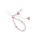 thumbnail image 1 of Methold Correas para teléfono móvil, cordón de flores de cristal, correa de llavero con cuentas a la moda, de cuerda colgante, adornos para Electrónica Rosado, 1 of 6