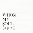 thumbnail image 2 of Jaxn Blvd. 12x12 White Modern Wood Framed Museum Art Print Titled - Whom My Soul Loves, 2 of 4