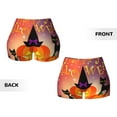 thumbnail image 3 of Rocae Halloween for Women's Quick-Dry Running Shorts,Ladies Active Athletic Apparel Yoga Workout Gym Running Volleyball Spandex Shorts Large, 3 of 9