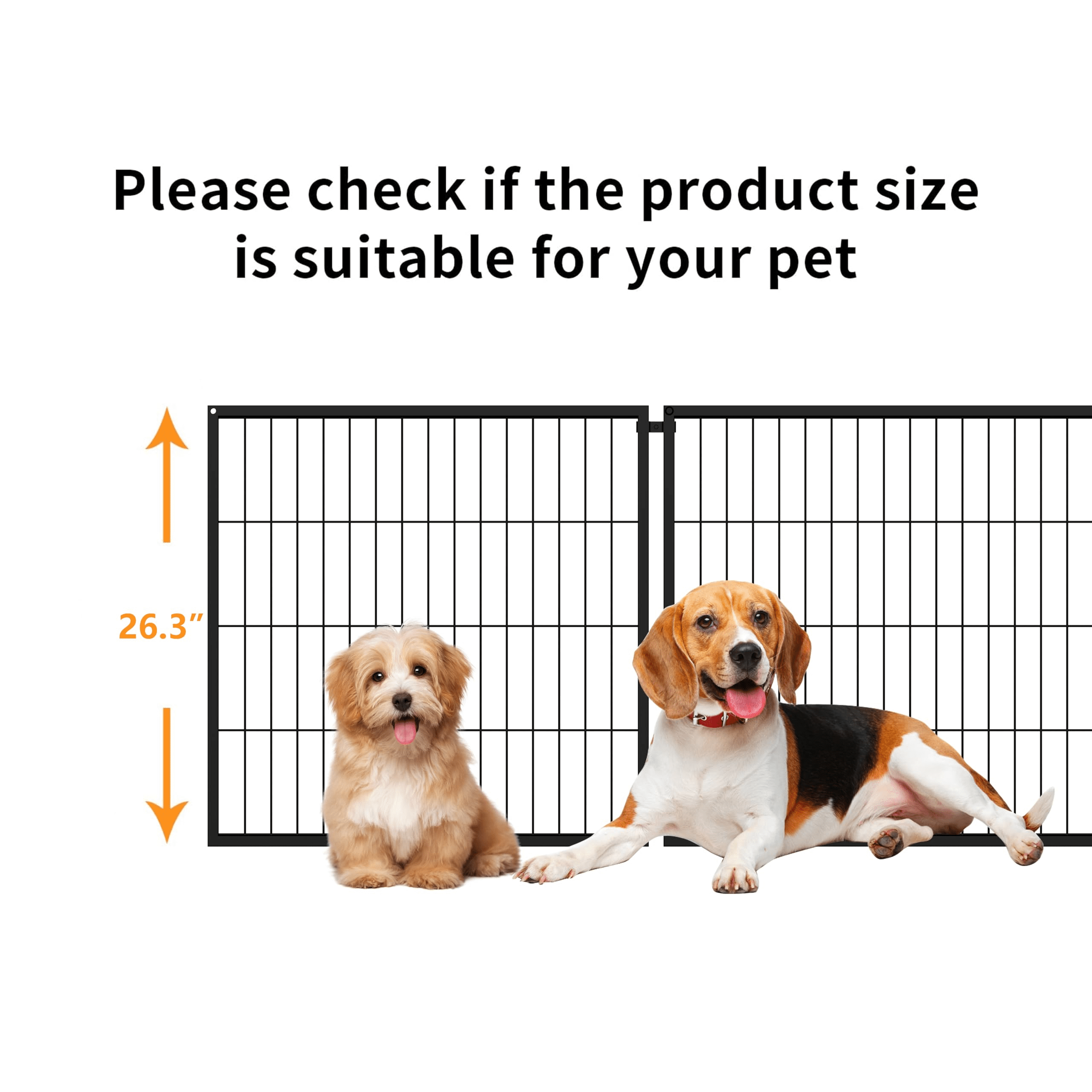 QNACPY Heavy-Duty Steel Dog Crate Furniture, 48" Metal Kennel Indoor,Extra Large Dogs Cage for Small/Medium/Large Dogs,End Table TV Stand,Black