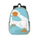 thumbnail image 1 of Easygdp Three White Geese Mochila Ligera de 15 Pulgadas para Estudiantes, Mochila Cómoda para la Escuela y Viajes, Correas Ajustables, 1 of 6