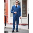 thumbnail image 5 of COOFANDY Men's 3 Piece Slim Fit Suit Set One Button Jacket Blazer Vest Pants Set Wedding Formal Prom Tuxedo Suits, 5 of 8