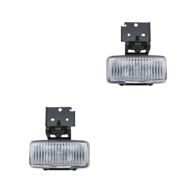 par de faros para niebla grand cherokee 1996 al 1998 jeep genérica Producto Nuevo, par delantero izq. y der. con lentes rectangulares acanaladas, soportes metálicos superiores visibles y números de parte 45075/45074, compatible con iluminación automotriz.
