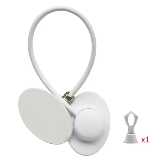 2 piezas de cerraduras para gabinete de bebé, cerraduras de cajón de seguridad ajustables a prueba de niños, con forma fácil de usar para manija, perilla, puerta, cocina (blanco)