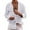 White, variant on Men Casual Long Sleeve Shirt Classic Collar Solid Color Everyday Top,Grey,2XL