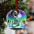 thumbnail image 4 of RBCKVXZ Dragon Hanging Ornament, 2D Acrylic Christmas Tree Hanging Bookish Decorations Home Decor for Christmas Tree, Holiday, Dragon Lover Gifts, Christmas Gifts, 4 of 8