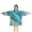 Teal Marble Gold, variant on Teal Marble Gold Wave Pattern Blanket Hoodies for Kids 6-13YR Oversize Wearable Blanket Hoodies for Boys Girls Teens