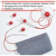 thumbnail image 5 of Cord Lock Kit 54.68 Yards Tubular Synthetic Rubber Cord 6 Pcs Plastic Cord Locks for Drawstring Cord Stop Elastic Shoelace Lock Fastener Slider DIY, 5 of 9