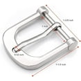 thumbnail image 2 of 4pcs 1 Inch Metal Belt Buckle Single Prong Buckles Leather Craft Accessories SC53- Pick Color (Gunmetal), 2 of 5