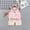 Pink, variant on Tbopshirt 2Pcs Baby Girls Outfit Toddler Kids Baby Boys Girls Fashion Cute Sleeveless Vest ShortsPrint Casual Suit