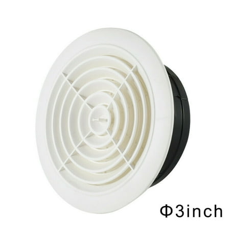 

Round Air Vent ABS Louver Grille Cover Adjustable Exhaust Vent for Bathroom Office Ventilation New