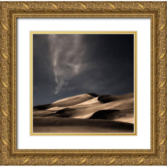 Depaepe, Yvette 12x12 Gold Ornate Wood Framed with Double Matting Museum Art Print Titled - Nature heals and cheers