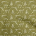 thumbnail image 1 of oneOoneCottonJerseyDarkOliveGreenFabricAnimalSewingCraftProjectsFabricPrintsByYard58InchWide, 1 of 4