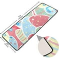 thumbnail image 3 of Coolnut Cute Easter Eggs Area Rug - 2' x 6' Washable Runner Rugs with Rubber Backing - Non Skid Floor Carpet for Indoor Living Room Hallway Kitchen Home Decor Gifts, 3 of 7