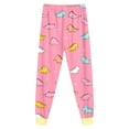 thumbnail image 6 of Hessimy Toddler Boys Girls Spring Summer Graphic Print 2Pcs Crewneck Long Sleeve Sweatshirt Joggers Pants Sweatsuit, Graphic Print Jogger(Hot Pink,8-9 Years), 6 of 7