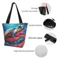 thumbnail image 4 of Fotbe Colorful Ocean Sea Turtle Bolsa de Playa con Estampado, Bolsa de Hombro, Bolsa de Mano Espaciosa, Bolsa de Viaje Ligera, Bolsa de Compras Versátil, 4 of 6