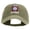 Khaki, variant on 82nd Airborne Retired Embroidered Washed Solid Pigment Dyed Cotton Twill Brass Buckle Cap - Navy OSFM
