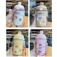 thumbnail image 2 of Portable Cute Straw Bounce Cup Water Bottle Insulation Cup for Children, Q7I7, 2 of 8