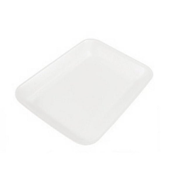 cKF 2W, 2 White Foam Meat Trays, Disposable Standard Supermarket Meat Poultry Frozen Food Trays, 500-Piece Bundle
