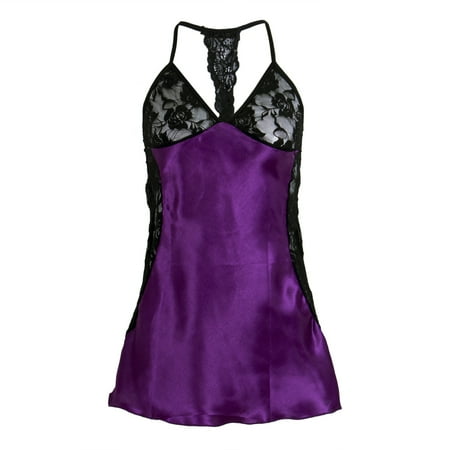 

Meihuida Women Lingerie Silk Lace Robe Dress Nightgown Sleepwear