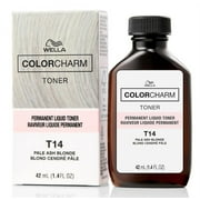 Wella Color Charm Liquid Toner #T14 Pale Ash Blonde (Pack of 2)