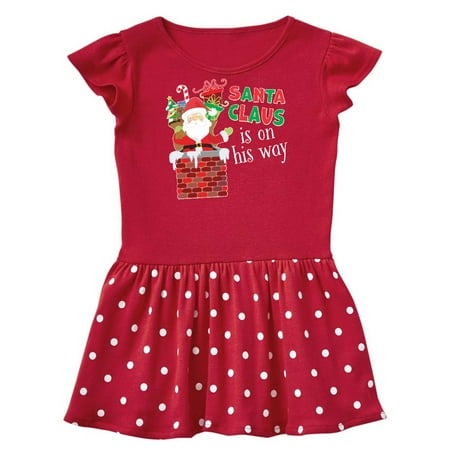 

Inktastic Santa Claus Is On His Way Christmas Gift Baby Girl Dress