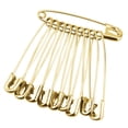 thumbnail image 3 of Advancent 50 Uds. Alfileres de seguridad elásticos DIY costura portátil alfileres para manualidades 7x32mm Tela de costura y artesanía oro 8*38mm, 3 of 6