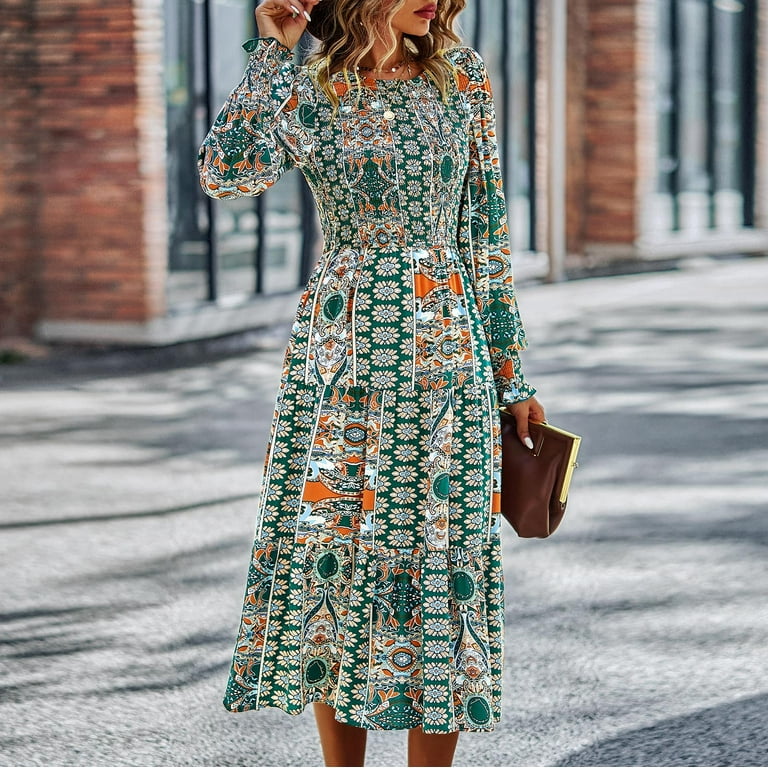 YWDJ Long Sleeve Dress for Women Casual Dresses for Women Summer Long  Sleeve Casual New Fashion Beach Dresses Womens Dresses Summer Dresses for  Women 2023 for Everyday Wear Beach Vacation Day to