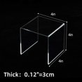 thumbnail image 2 of Ihomecooker 8 Pack Clear Acrylic Riser Square Display Stand For Cupcakes Arts And Crafts (4X4X4 Inch), 2 of 5