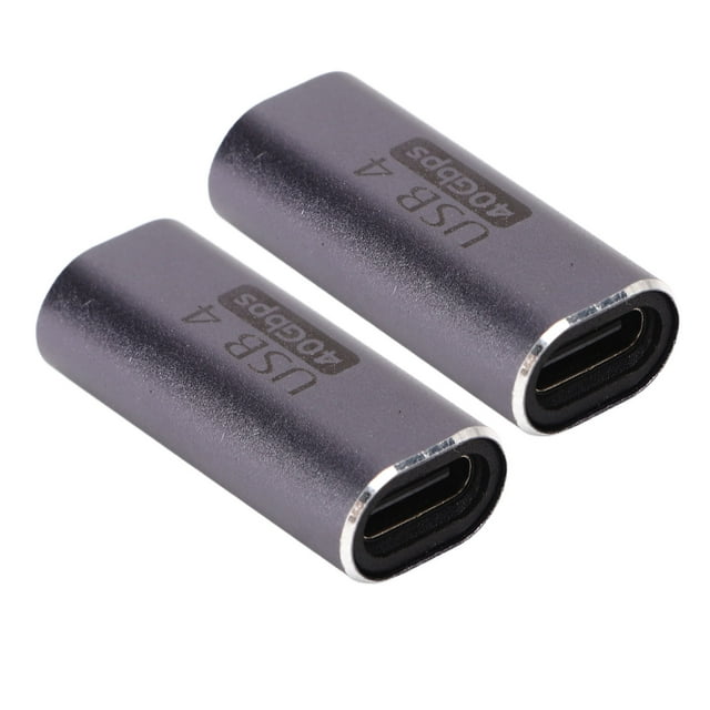 USB C To USB C Connector, 40Gbps Data Transfer Fast Heat Dissipation Female To Female Type C To Type C Adapter Support 8K For Phone For Laptop