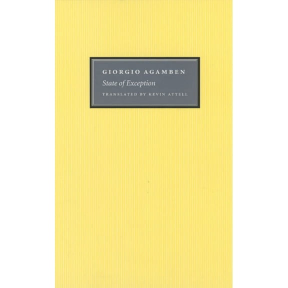 State of Exception, (Paperback)