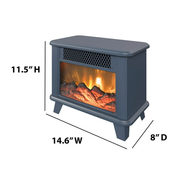 ChimneyFree Electric Fireplace Personal Space Heater, Navy