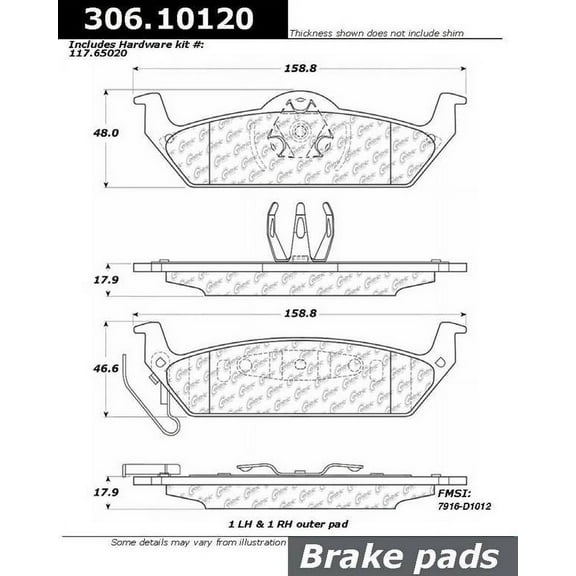 Centric Parts - Fleet Brake Pad