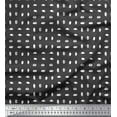 thumbnail image 1 of Soimoi Tissu Satin Modal Gris Imprimé Abstrait au Mètre 42 Pouces de Large, 1 of 3