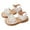 Beige, variant on Wuxian Childrens Sandals Open Toe Princess Flat Sandals Comfortable Adjustable Hook And Loop Strap Casual Summer Outdoor Play Shoes Soft Sole Footwear,Beige,2-2.5 Years