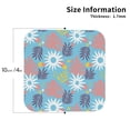 thumbnail image 2 of Leather Coasters with Heat-resistant for Drinks, Summer Foliage Cup Coasters Cup Pad Mat for Tabletop Protection, Coffee Table, Office Desk and Housewarming Gift, 2 of 5