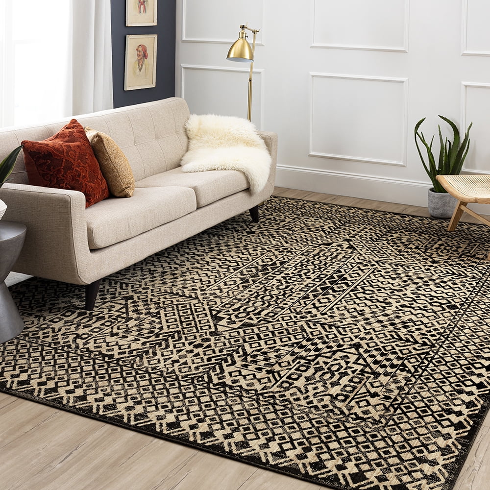 Mohawk Home Townsent Woven Indoor Area Rug, Grey, 6' x 9'