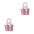 thumbnail image 4 of Ruiboury Durable Handbags For Women Waterproof And Tear-resistant For Everyday Crossbody Bag pink 2Set, 4 of 6