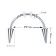 thumbnail image 5 of Visland 4Pcs Lip Hoop Rings Piercing Jewelry Polished Surface Non-irritation Tiger Teeth Lip Nails Halloween Photo Prop, 5 of 5