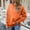 Orange, variant on Axiiglly Sweatshirt for Women Casual Pullover Solid Color Crewneck Sweatshirt Long Sleeve Soft Loose Fit Sweatshirt Cotton Cute Fall Side Split Plain Sweatshirt