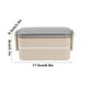 thumbnail image 3 of Lonchera Bento | Diseño de Doble Compartimento a Prueba de Fugas | Apta para Microondas y Lavavajillas | Plástico Ecológico | Contenedor de Comida Portátil y Apilable | Azul Beige | 17.5x8.3x8cm – 1, 3 of 6