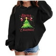 thumbnail image 3 of Zylarhe Boys Girls Sweatshirts Festive Snowflake Print Kids Holiday Pullover Cozy Sweater For Seasonal Family Celebrations 13-14 Years Black, 3 of 3