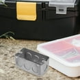 thumbnail image 4 of SKISUNO Electrical Outlet Box Receptacle Box Silver Galvanized Steel Weatherproof 1Set, 4 of 6