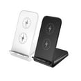 thumbnail image 4 of TFixol Dual Coil 15W Fast Wireless Charger Stand with Type-C Port, Horizontal & Vertical Charging for iOS and Android, LED Indicator, Safety Protections, Black/White Options, 4 of 6