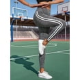thumbnail image 5 of Women'S Yoga Lounge Leggings with Double Stripe Design, Comfort Fit, Non-See Through Gray S, 5 of 7