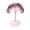 Purple, variant on Crystal Tree of Life Ornament, Natural Crushed Stone Copper Wire Wrapped Fortune Tree for Office Living Room Desktop Decoration 4.72in Red