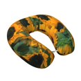 thumbnail image 2 of KLL Sunflowers 7 Pattern Memory Foam Cervical Neck Pillow Versatile U-Shaped Pillows for Home/Office/Camping/Travelling/Soft Washable Cover, 2 of 8
