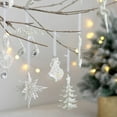 thumbnail image 2 of Chritsmas Pendant Exquisite Ornamental Adorable  Tree Star Angel Girl Wooden Decoration for Party, 2 of 10